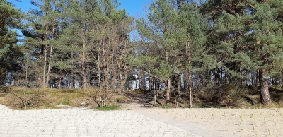 Strandübergang vom Haus aus